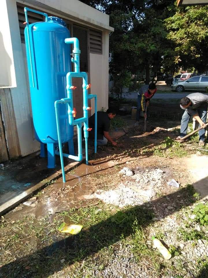 ถังกรองเหล็ก48นิ้วสำหรับกรองน้ำประปาหรือบาดาล