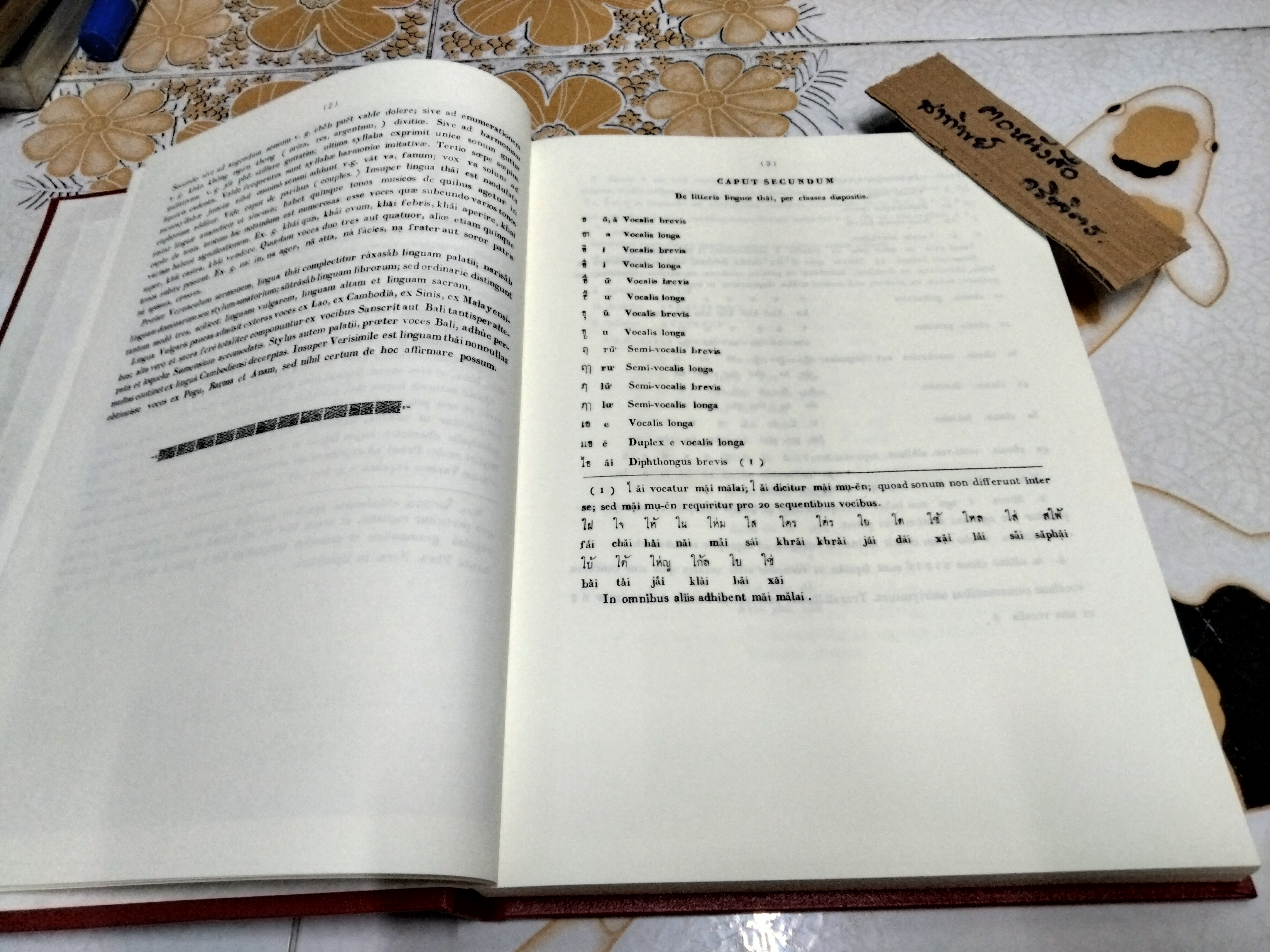 GRAMMATICA LINGUAE THAI ตำราไวยากรณ์ไทย โดย PALLEGOIX (สังฆราชปัลเลอร์กัวซ์)