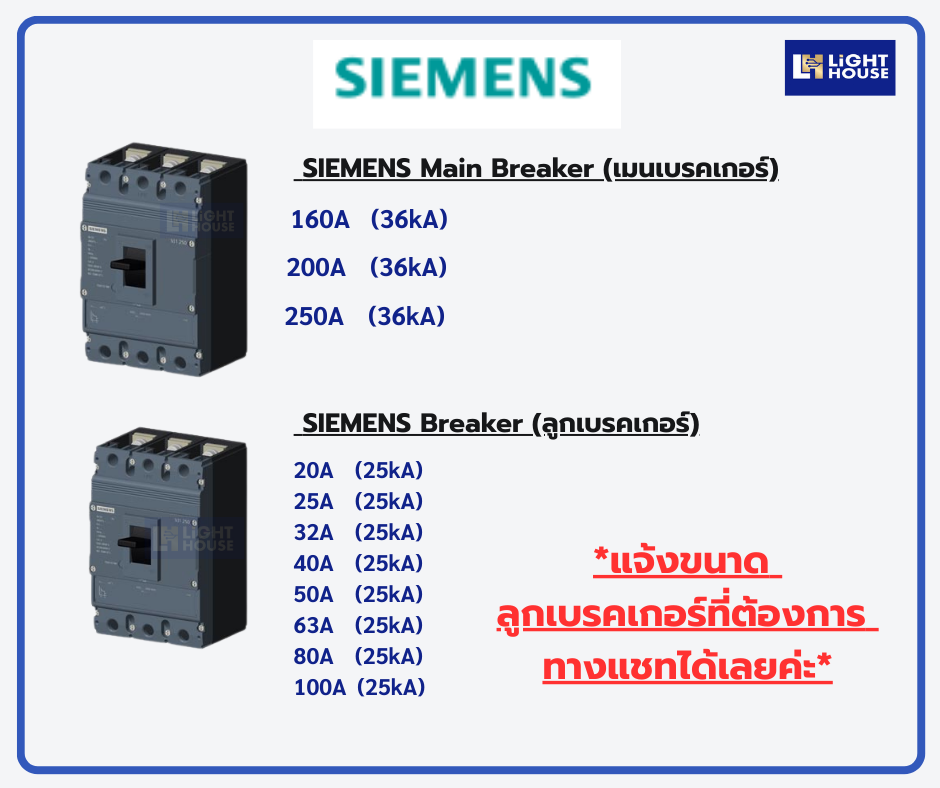ตู้ MDB เมนดิสบิวชั่นบอร์ด (Main Distribution Board) 6 ลูกย่อย สำหรับเบรกเกอร์ SIEMENS MAIN 250A