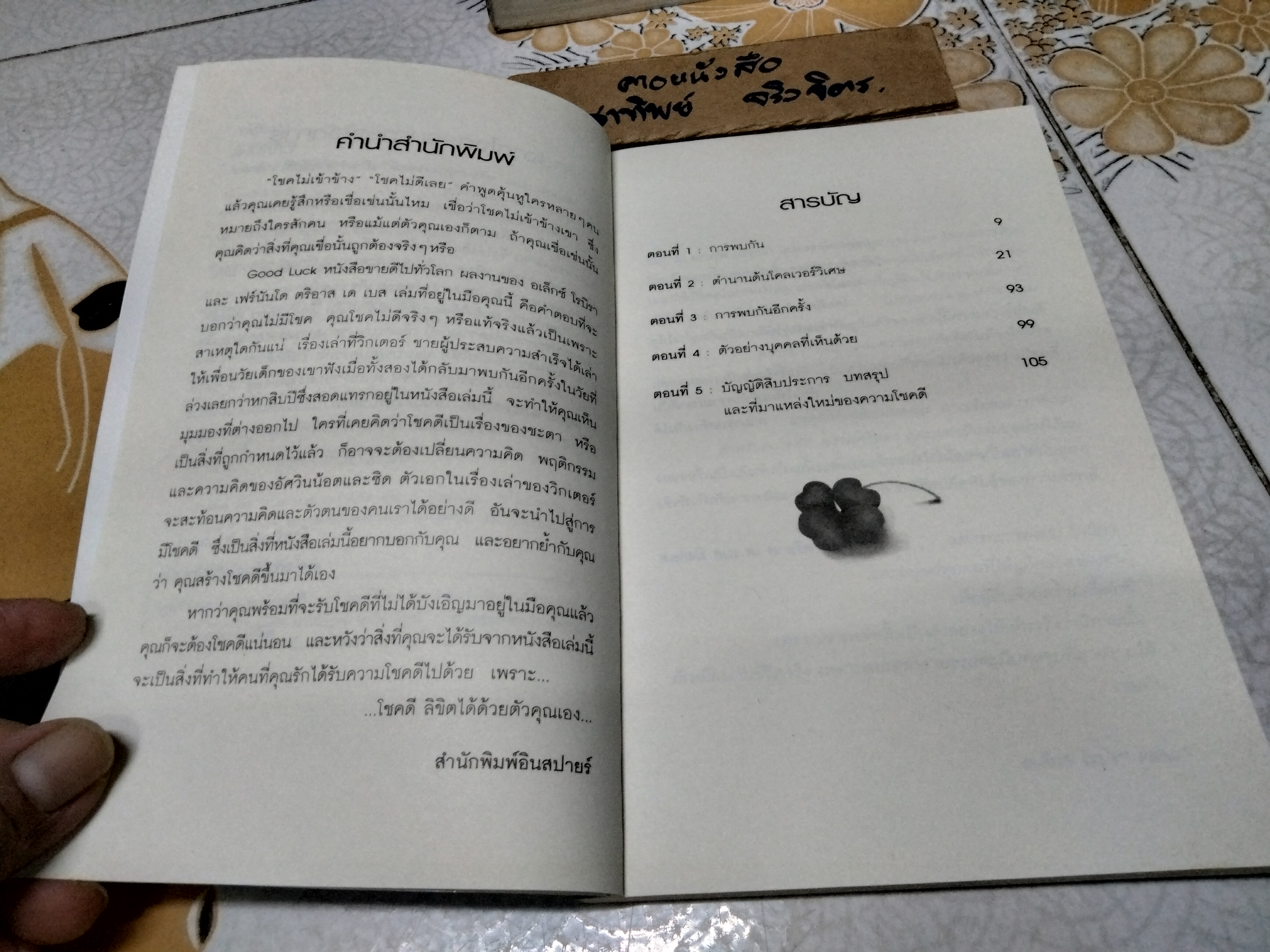 Good Luck หนังสือเพื่อสร้างแรงบันดาลใจเพื่อความสำเร็จในชีวิตและธุรกิจด้วยตัวคุณเอง **สินค้าหมด**