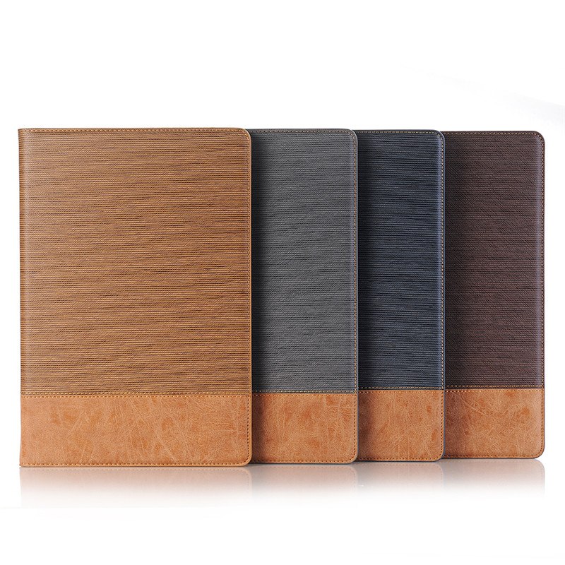 Case Huawei MediaPad M5 Pro (10.8 นิ้ว) #เคสฝาพับกระเป๋าสตางค์หนัง PU สมาร์ท 2 สี Bi-color Smart Stripe Leather Wallet
