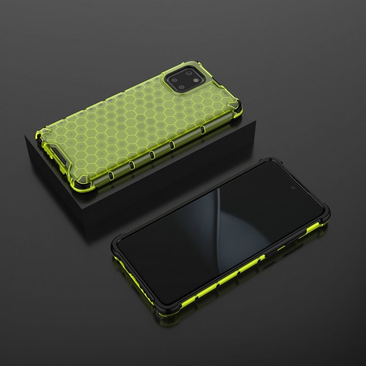 เคส Samsung Galaxy Note 10 Lite #เคสฝาหลังกันกระแทก Honeycomb Shock Absorber TPU + PC + Silicone Hybrid