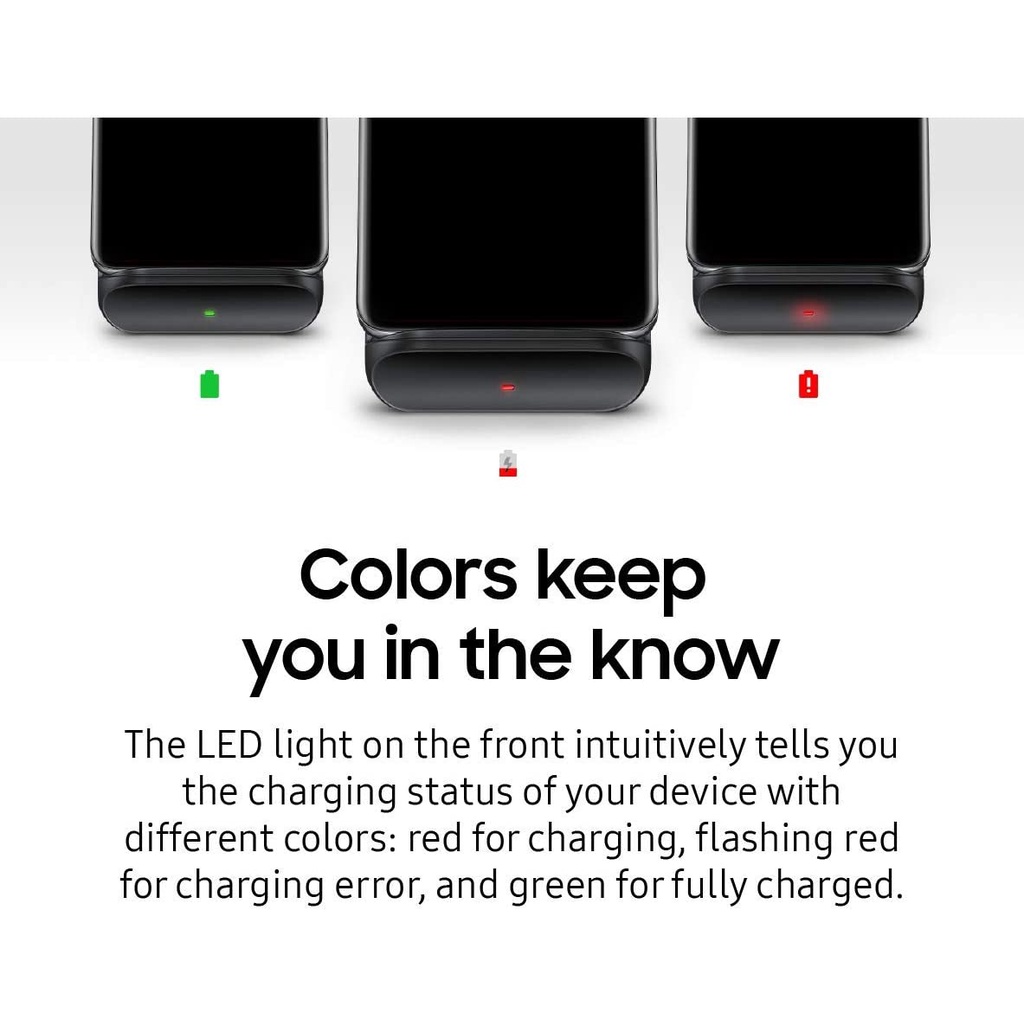 Samsung® Wireless Charger Convertible 9W Qi-Certified, Black EP-N3300 แท่นชาร์จไร้สาย ชาร์จเร็วสูงสุด 9W