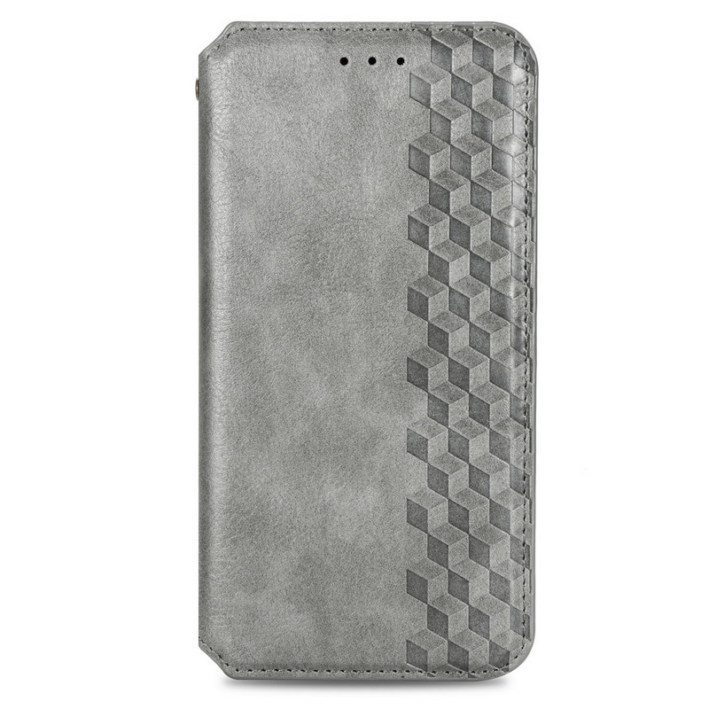 เคส Redmi Note 12 5G #เคสฝาพับแบบกระเป๋าสตางค์ Magnetic Flip Wallet Bracket Leather Lattice TPU Phone Case