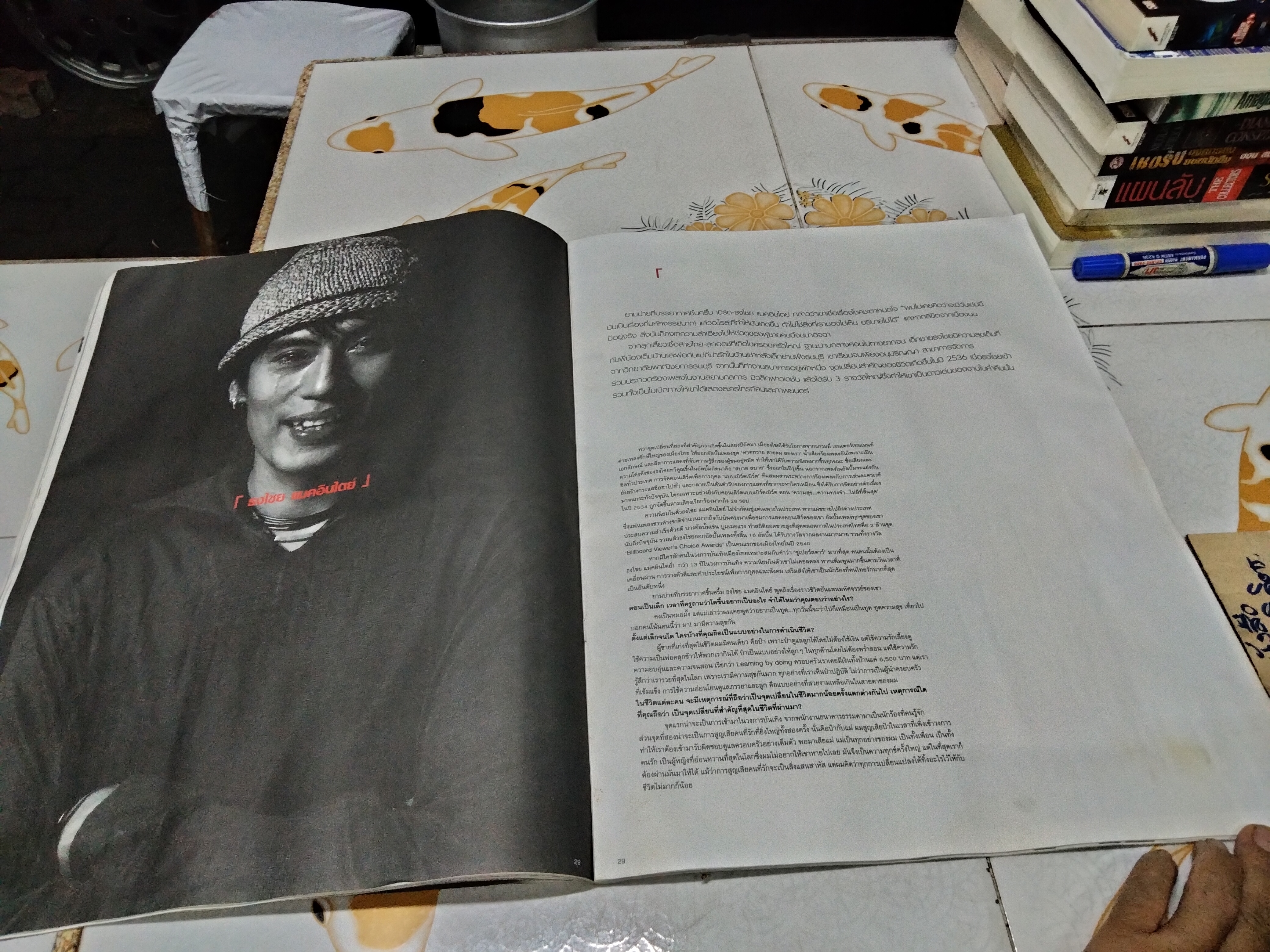 นิตยสาร a day special ฉบับ idols หน้าปก เบิร์ด ธงไชย (ตำหนิ หนังสือโดนน้ำ มีคราบรา)