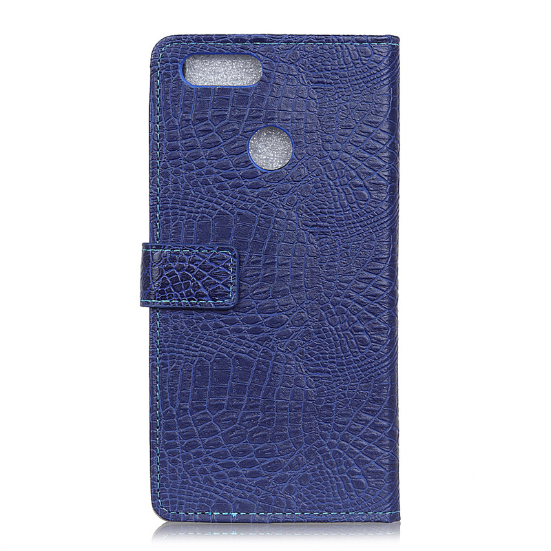 Case Huawei Y9 (2018) #เคสฝาพับสไตล์กระเป๋าสตางค์หนัง PU ลายหนังจระเข้
