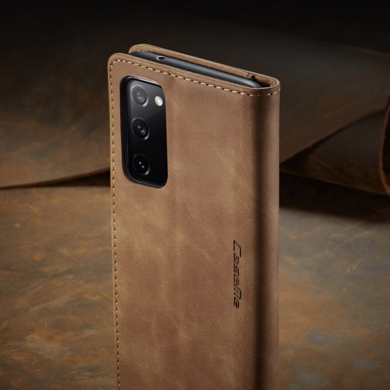 เคส Samsung Galaxy S20 FE / S20 FE 5G #เคสฝาพับหนังกระเป๋าสตางค์ CASEME Auto-absorbed Leather Wallet