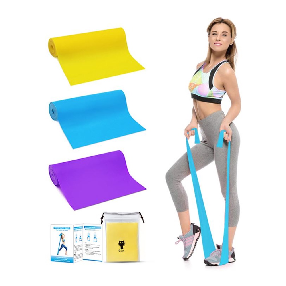 ยางยืดออกกำลังกาย TheraBand 1 ชุด มี 3เส้น 3 แรงต้าน (แรงต้าน 8-24 LB) บริหารทุกส่วนของร่างกาย (W03-01)