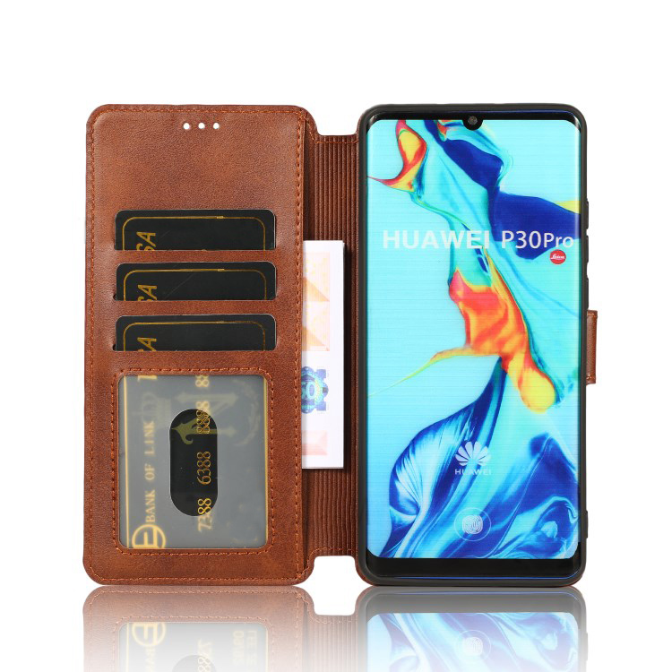 Case Huawei P30 Pro #เคสฝาพับ PU Leather + TPU Wallet Style Protection