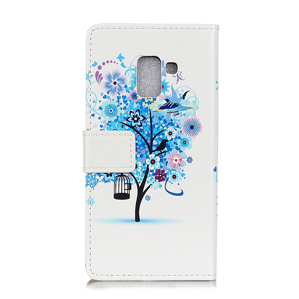 Case Samsung Galaxy A8 Plus (2018) #เคสฝาพับรูปกระเป๋าสตางค์พิมพ์ลายน่ารักๆ