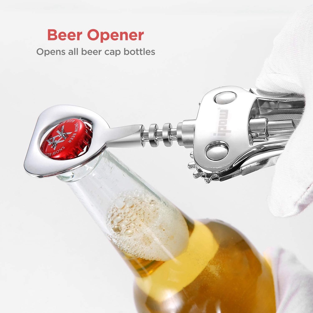 IPOW® Corkscrew Wine Opener ที่เปิดขวดไวน์ ที่เปิดไวน์ จุกไวน์ จุกไม้ก๊อก