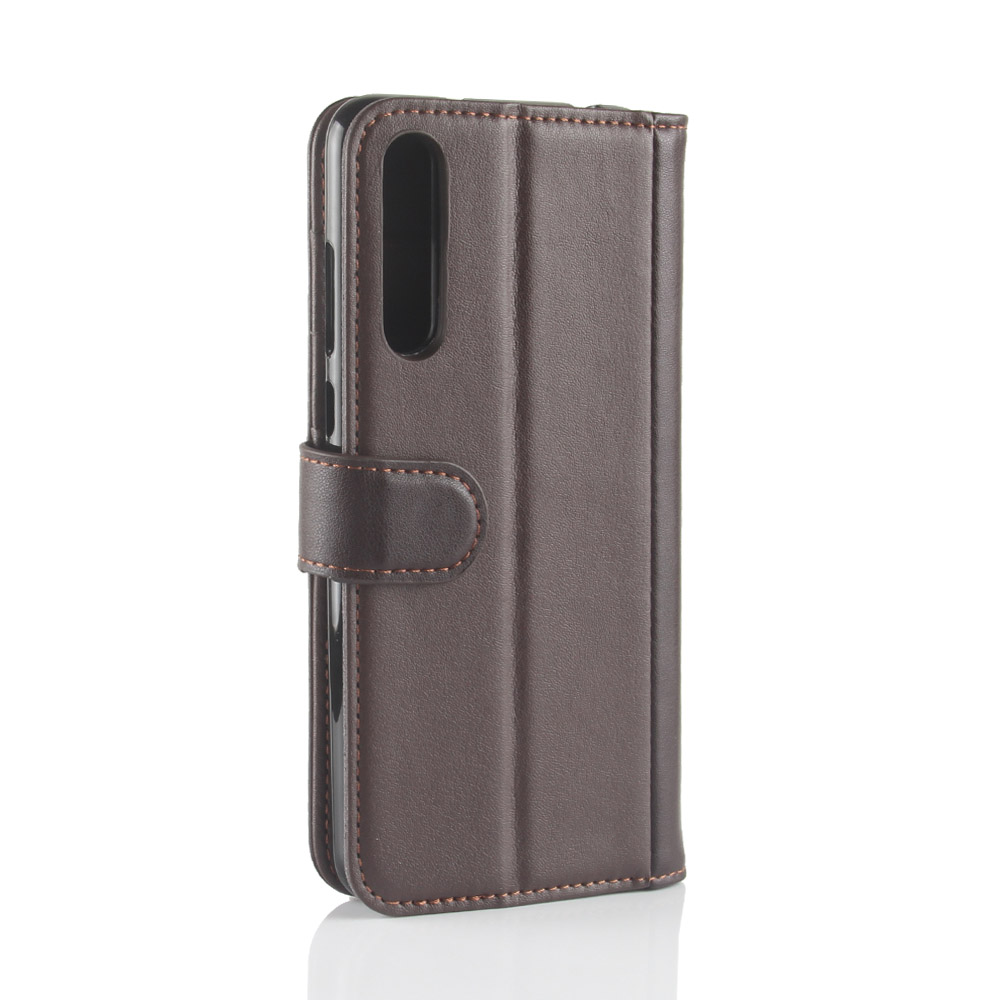 เคส Huawei P20 Pro #เคสฝาพับสไตล์กระเป๋าสตางค์รูปแบบหนังแท้แยกมีช่องเสียบบัตรคุณภาพดี