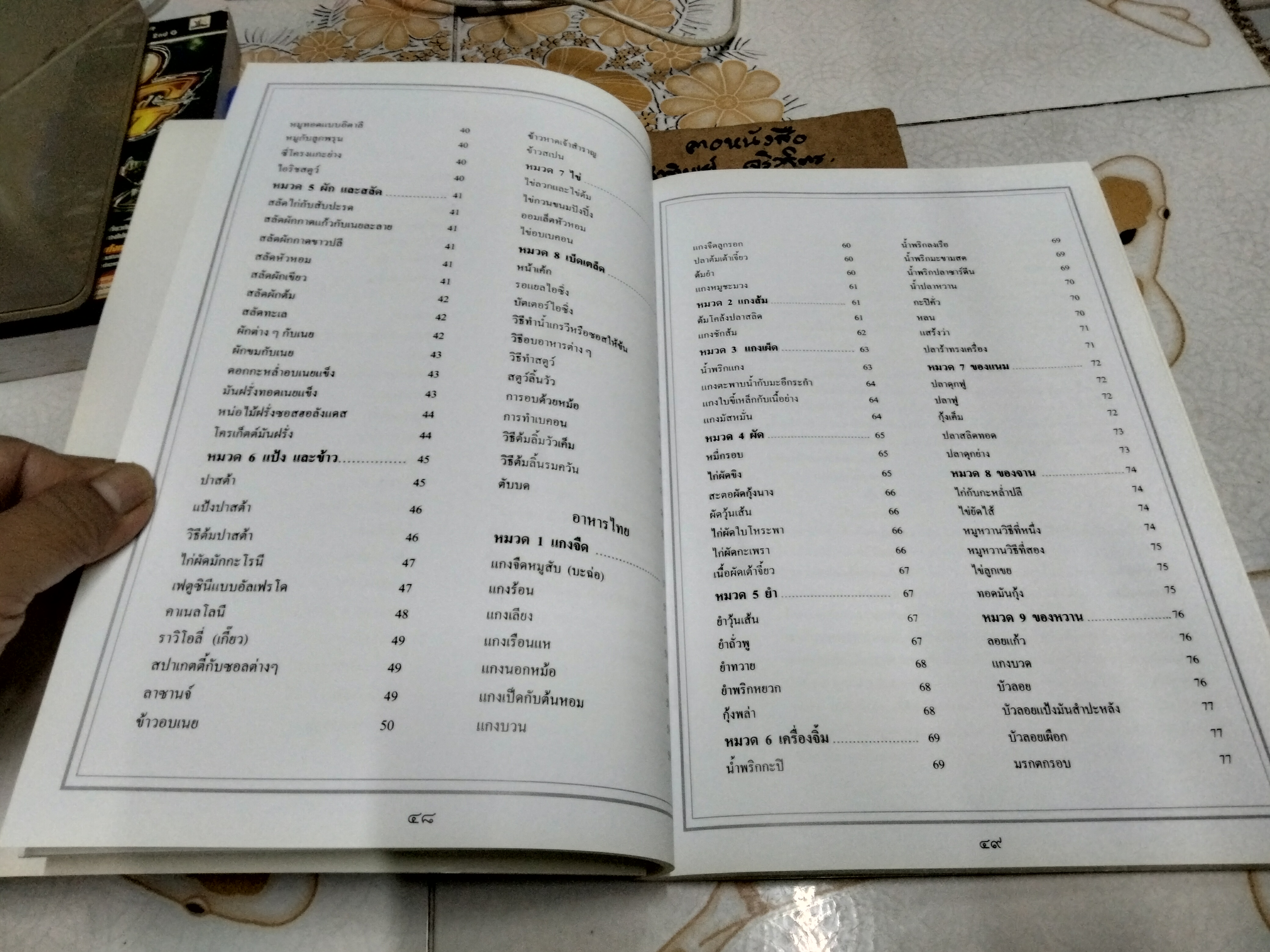 หนังสืออนุสรณ์ นางพรเฉลย เสริบุตร (ตำราอาหาร)