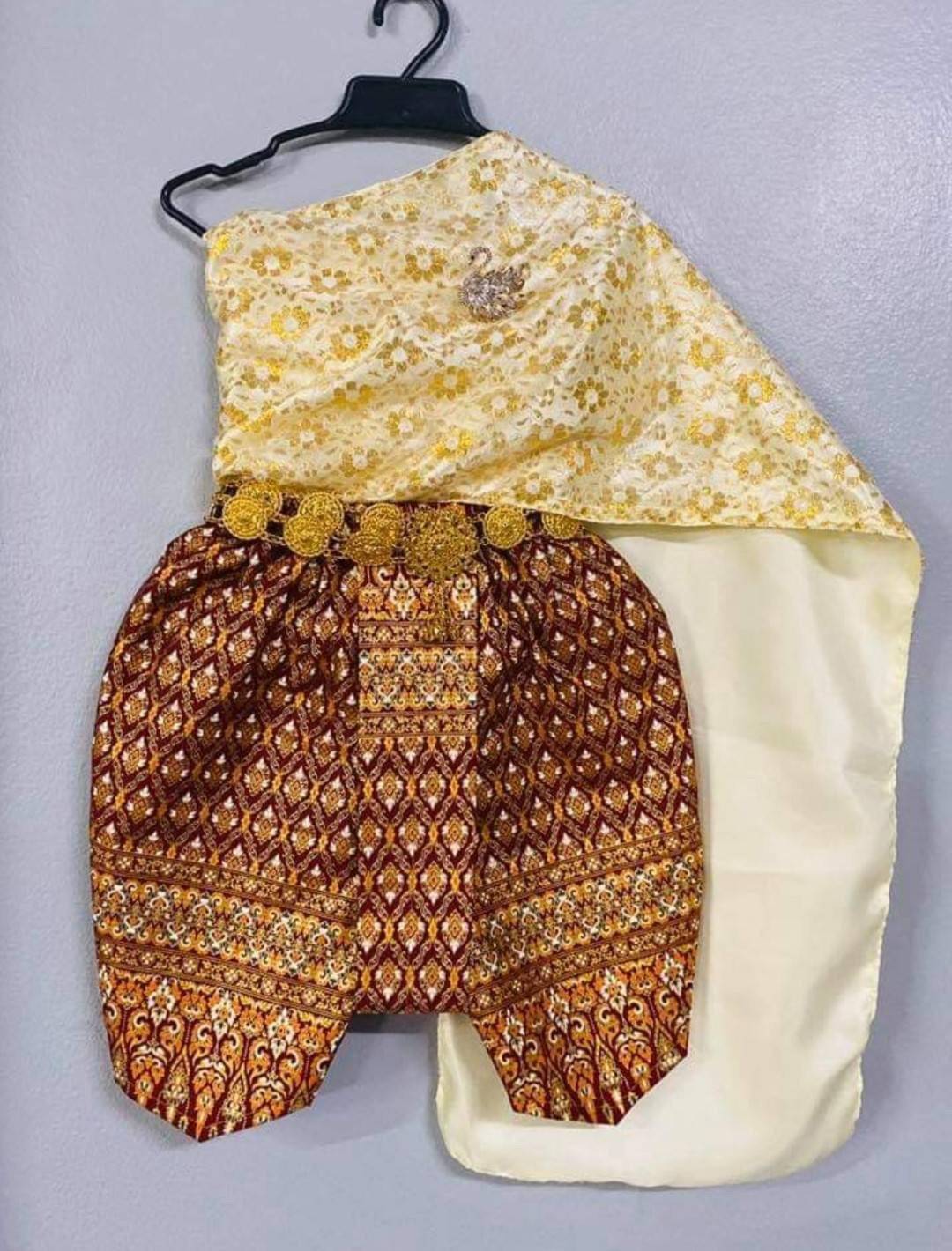 ชุดไทยเด็กหญิง set สไบกับโจง