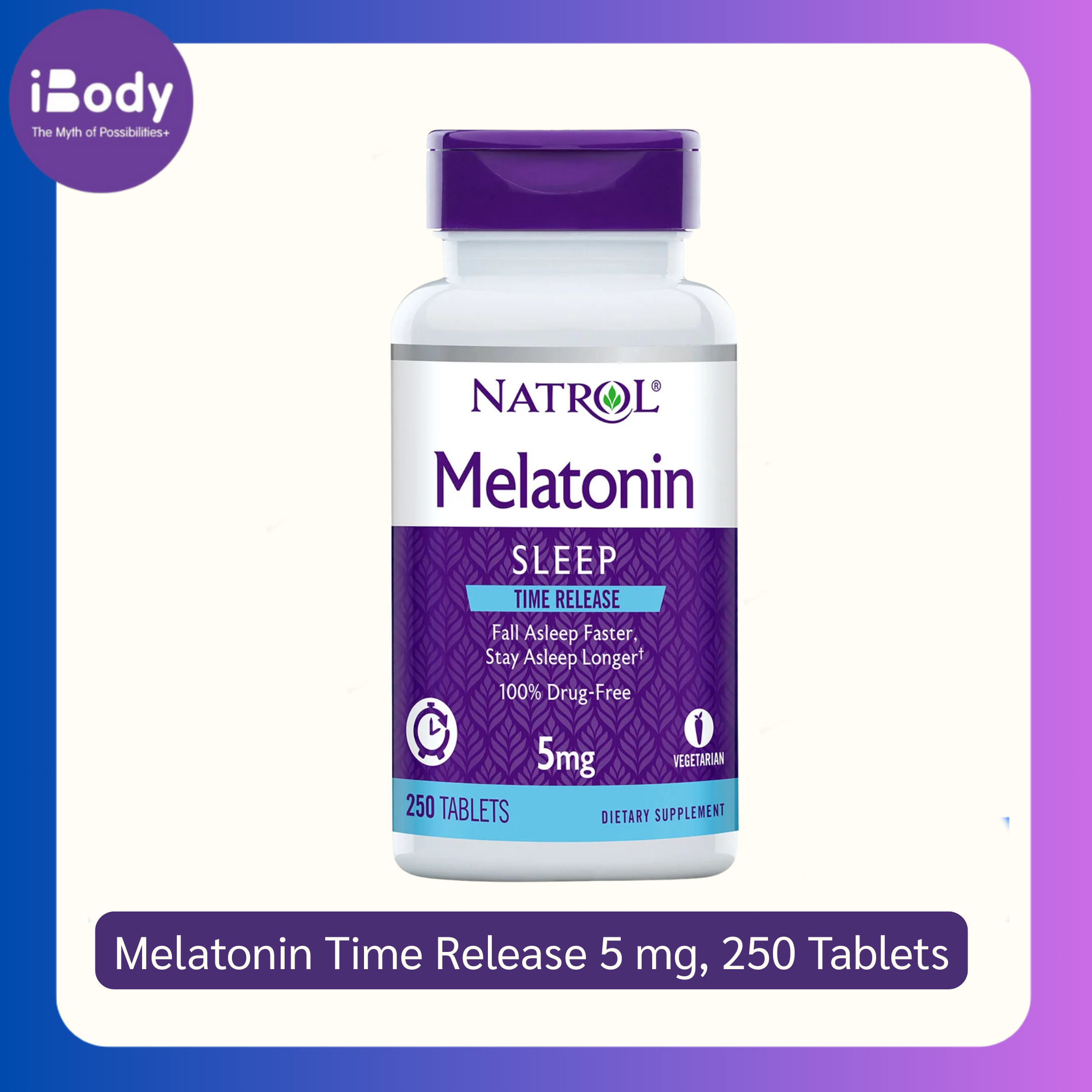 15% Sale!!! EXP.04/2026 (Natrol) Melatonin Time Release เมลาโทนิน นอนหลับ หลับเร็ว หลับสบาย