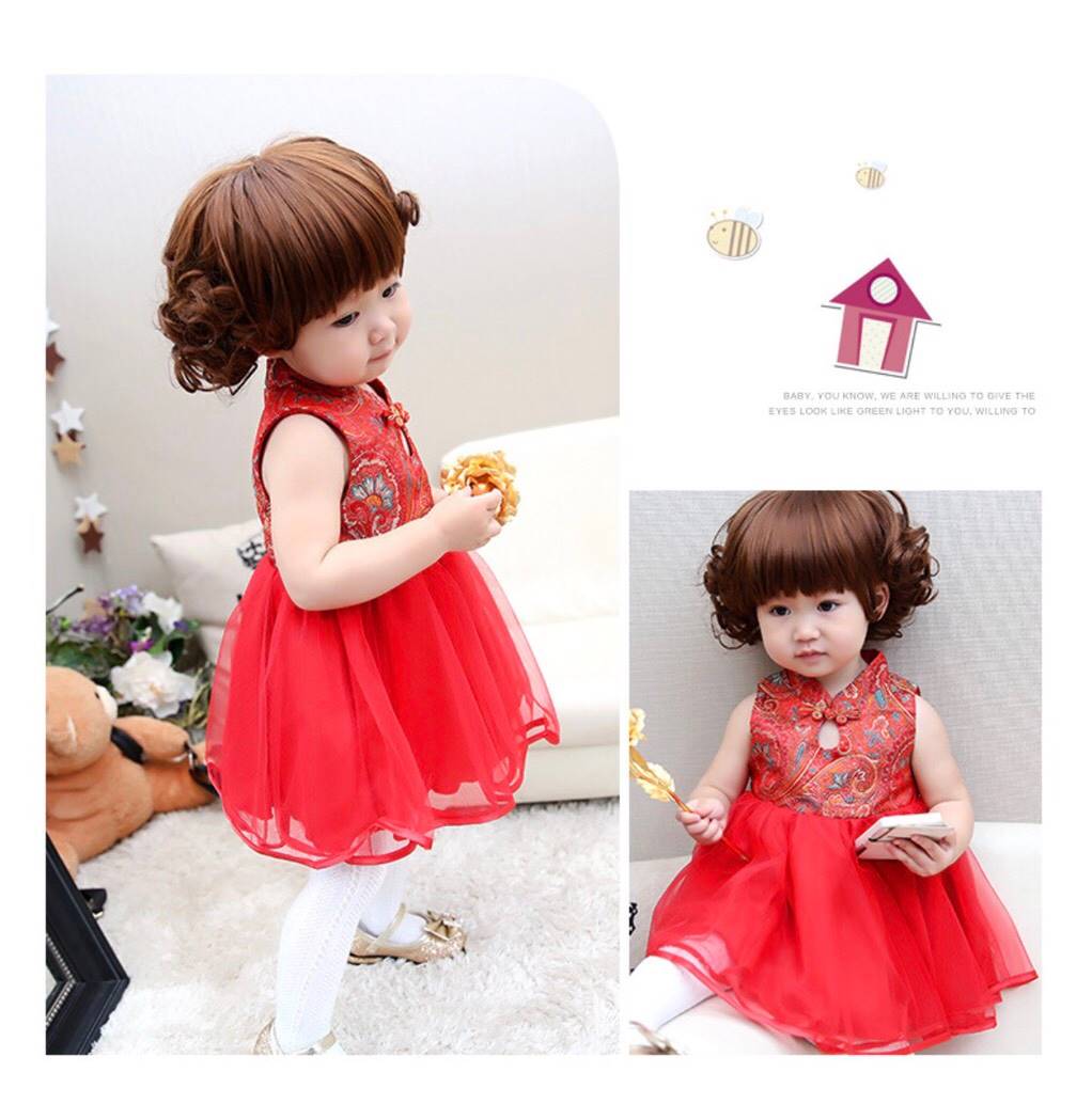 ชุดกี่เพ้าเด็กหญิง ฟรุ้งฟริ้ง