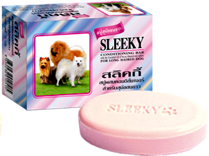 สบู่ sleeky ขนยาว(ม่วง)