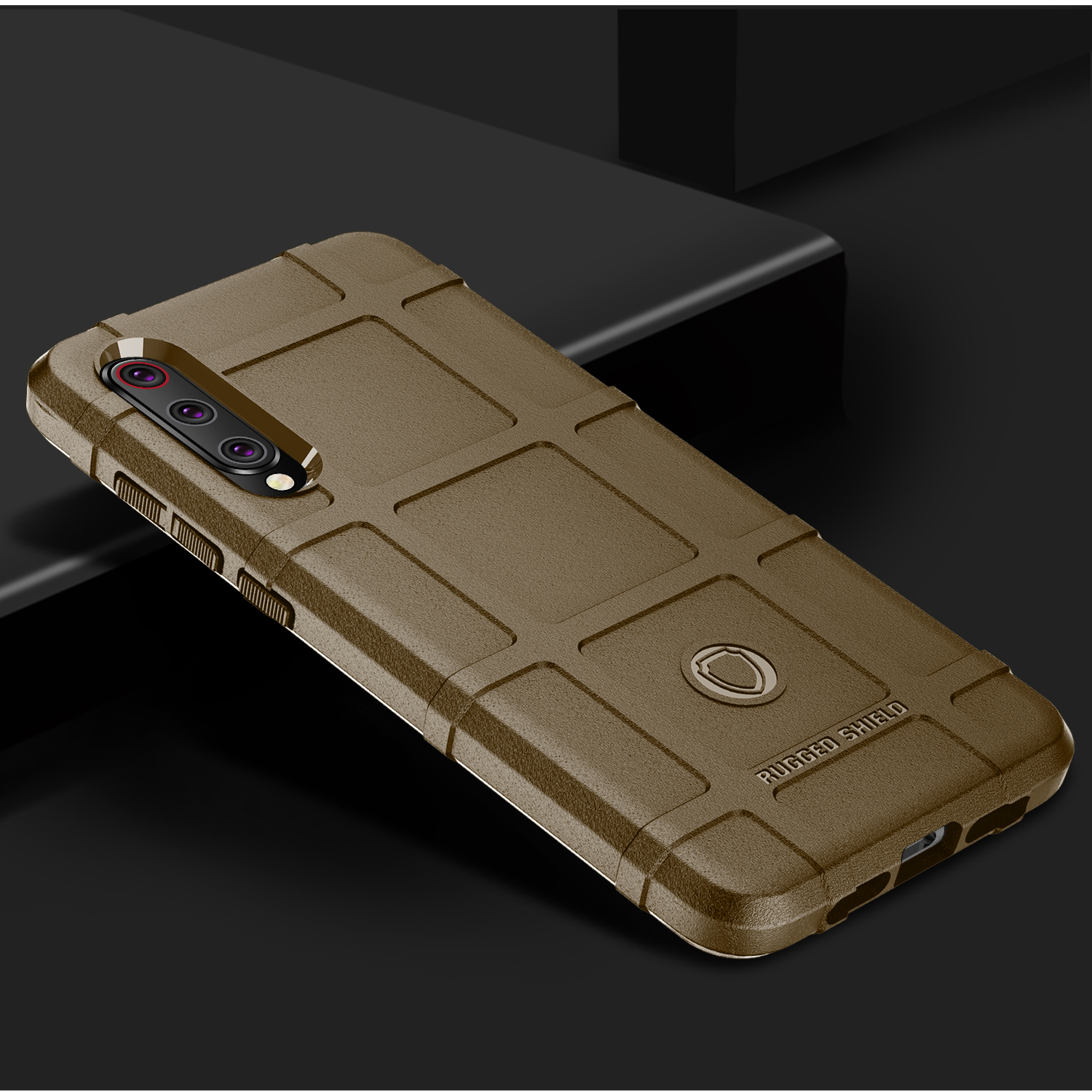 Case Xiaomi Mi 9 #เคสฝาหลัง Rugged Shield Series Soft Silicone Shock Absorption Matte กันกระแทก