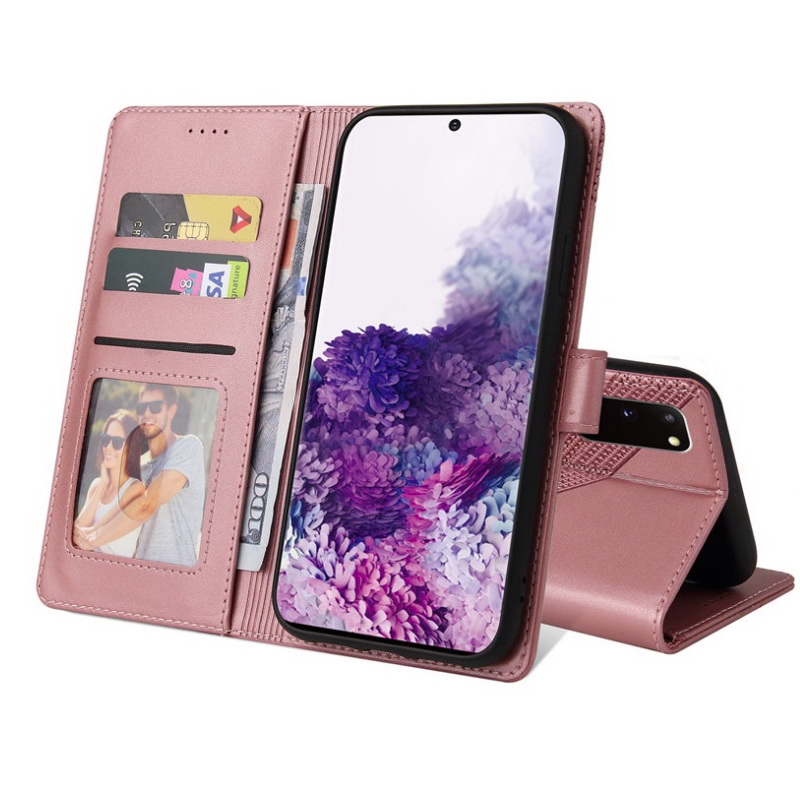 เคส Samsung Galaxy A52 / A52 5G / A52s 5G#เคสฝาพับหนัง PU สไตล์กระเป๋าสตางค์พร้อมช่องใส่การ์ด Luxury Flip Stand Card PU Leather Phone Wallet Cover Case