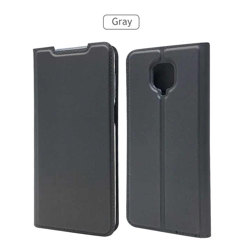 Case Redmi Note 9 Pro/Redmi Note 9S #เคสแบบฝาพับหนัง PU Magnetic Adsorption Stand Leather Card Holder