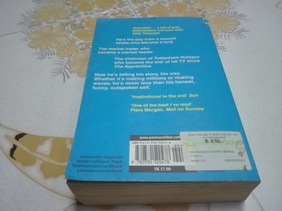 WHAT YOU SEE IS WHAT YOU GET BY Alan Sugar (ภาษาอังกฤษ)