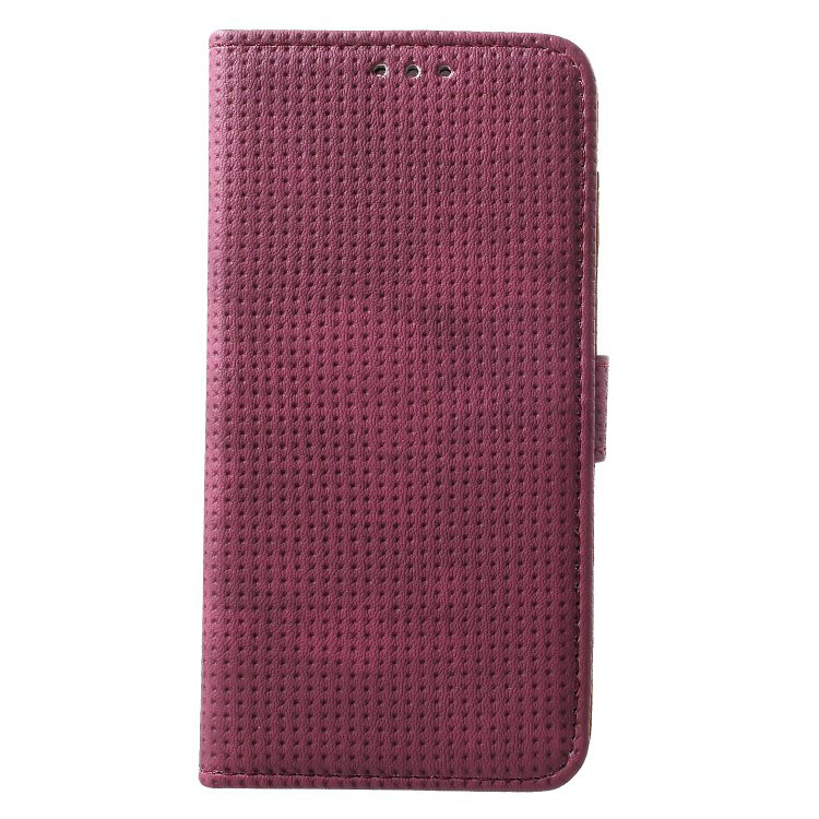 Case Huawei P30 Lite #เคสฝาพับหนัง PU สไตล์ย้อนยุค แบบกระเป๋าสตางค์ Mesh Pattern Retro Leather Wallet