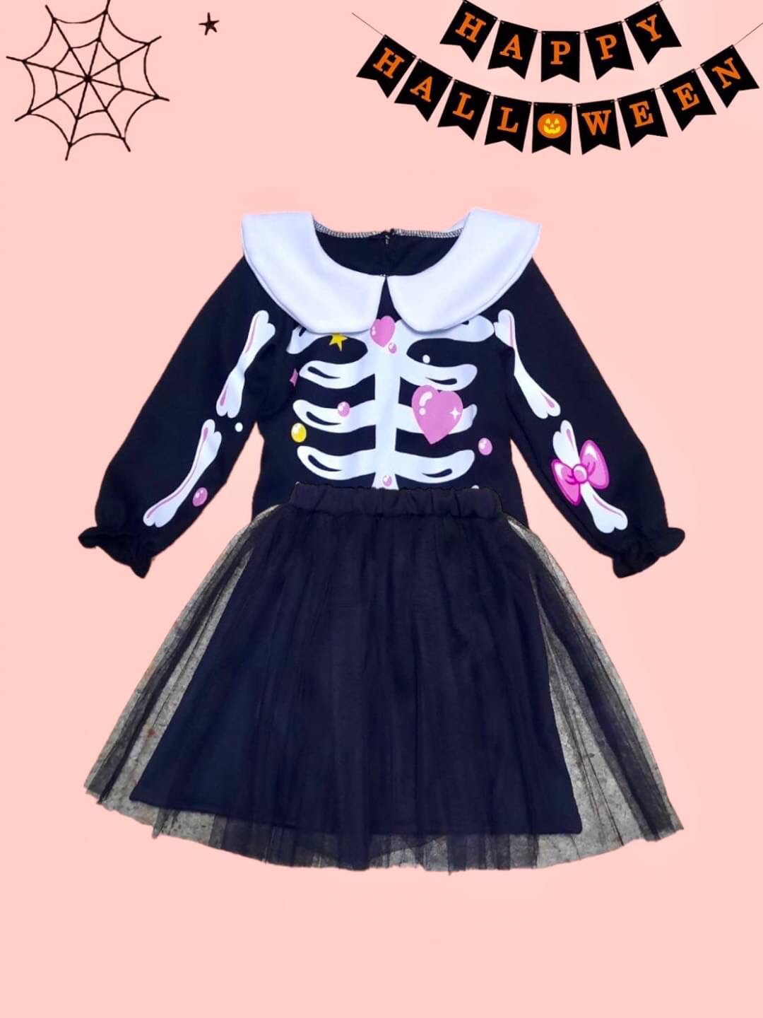 ชุดแฟนซีเด็กหญิง โครงกระดูก