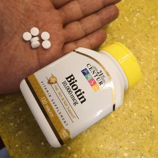 21st Century® Biotin 800 mcg 110 Tablets, 5000 mcg 110 Capsules,10000 mcg 120 Tablets ไบโอติน