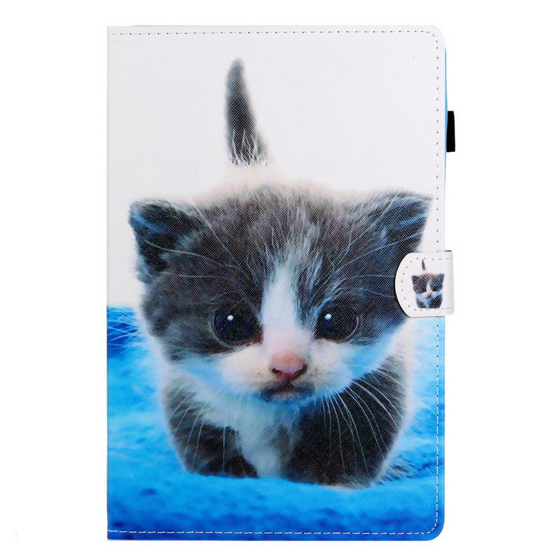 เคส Samsung Galaxy Tab S6 Lite 10.4 SM-P610 P615 P617 #เคสฝาพับหนัง PU พิมพ์ลาย Pattern Printing PU Leather Flip