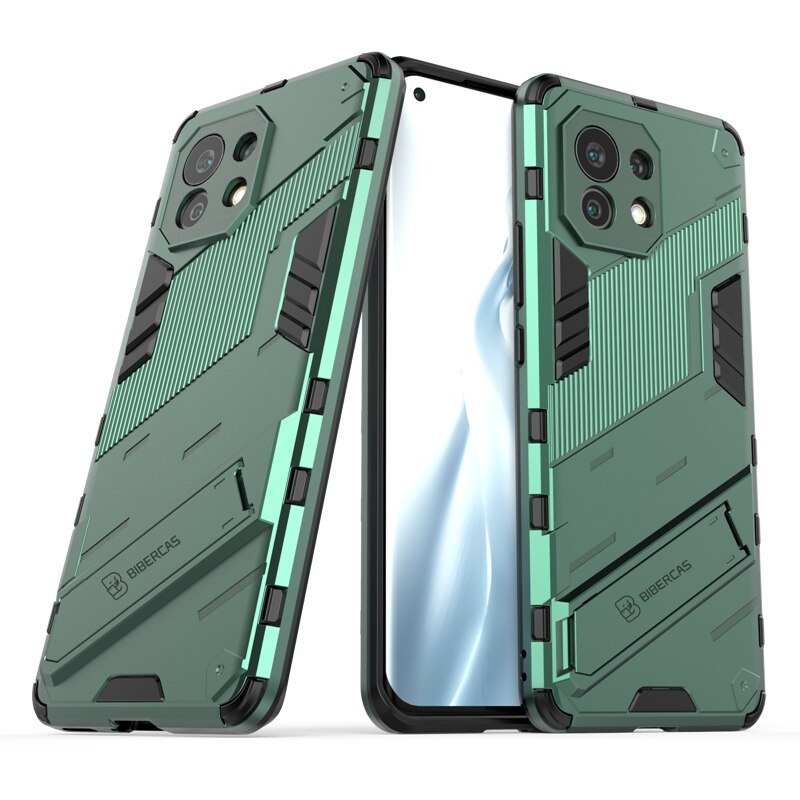 เคส Xiaomi 11 Lite 5G NE #เคสฝาหลังพลาสติก ไฮบริด TPU + Kickstand