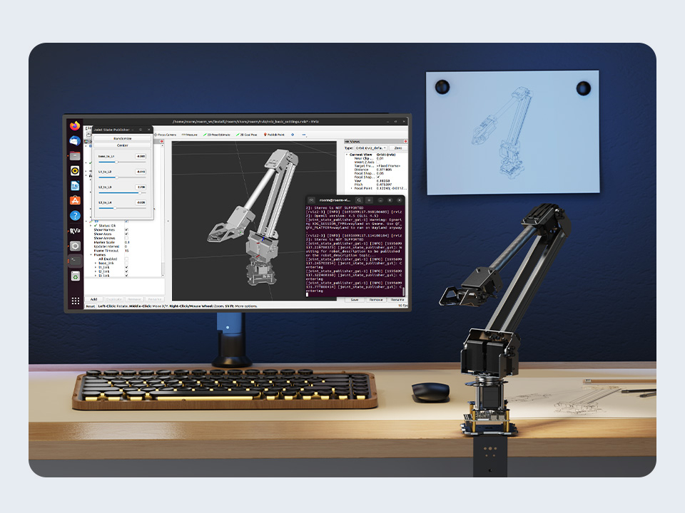 RoArm-M2-S แขนหุ่นยนต์