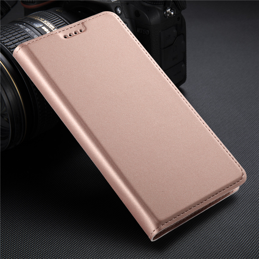 เคส Xiaomi Mi Max 3 #เคสฝาพับ Auto-absorbed Magnetic Stand Leather มีช่องเสียบบัตร