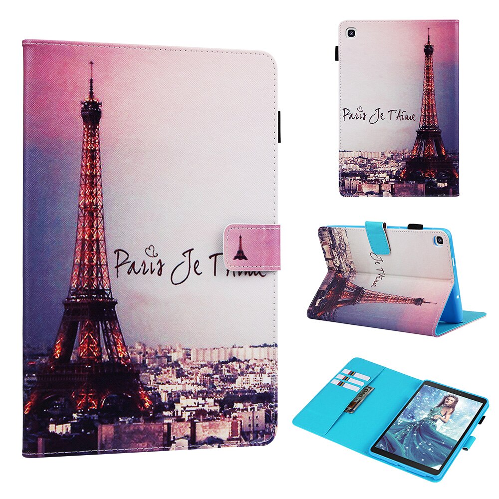 Case Samsung Galaxy Tab A 8 (2019) Galaxy Tab A with S Pen SM-P200 SM-P205 #เคสฝาพับหนัง PU พิมพ์ลวดลาย Pattern Printing Magnetic Wallet Leather