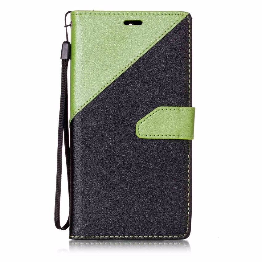 เคสหนัง PU แบบ ฝาพับออกแบบสีตัดกัน Case Huawei GR5 2017
