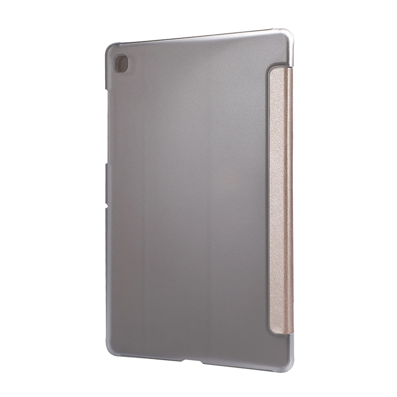 Case Samsung Galaxy Tab S6 Lite 10.4 SM-P610 P615 P617 #เคสฝาพับหนัง PU พับสามพับ Silk Texture Leather Stand Case