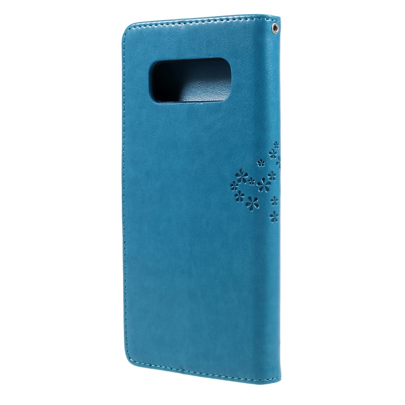 เคส Samsung Galaxy Note 8 #เคสฝาพับรูปแบบกระเป๋าสตางค์ลายนกฮูกกับต้นไม้