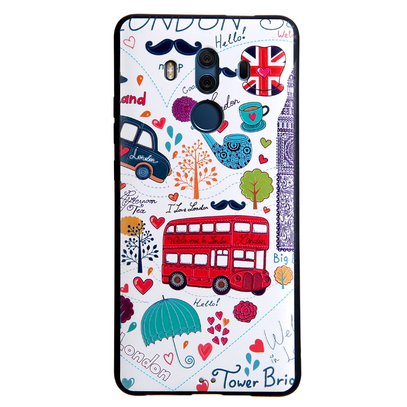 เคส Huawei Mate 10 Pro #เคสฝาหลังพิมพ์ลายนูน TPU Gel สีสันสวยงามลายน่ารักๆ