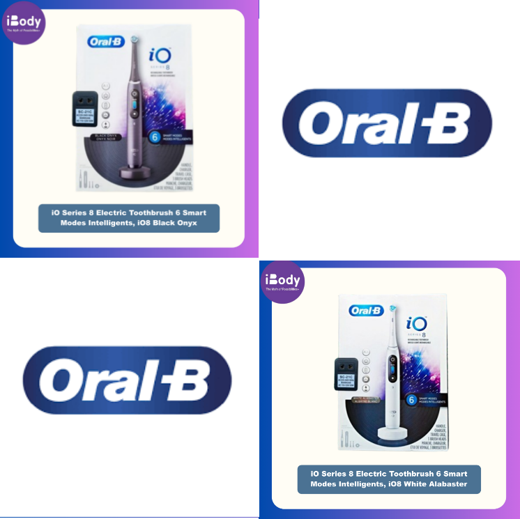 (Oral-B®) iO Series 8 Electric Toothbrush 6 Smart Modes Intelligents ออรัลบี แปรงสีฟันไฟฟ้า 6 โหมดอัจฉริยะ
