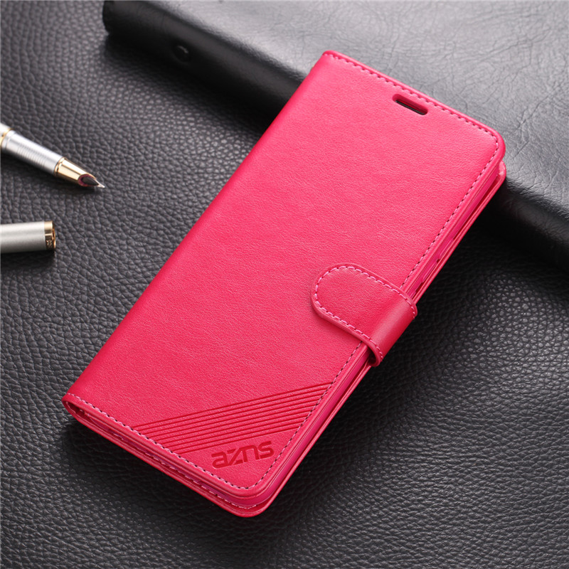 Case Huawei P40 #เคสฝาพับหนัง PU มีช่องใส่บัตร AZNS Wallet Leather Stand Phone Cover