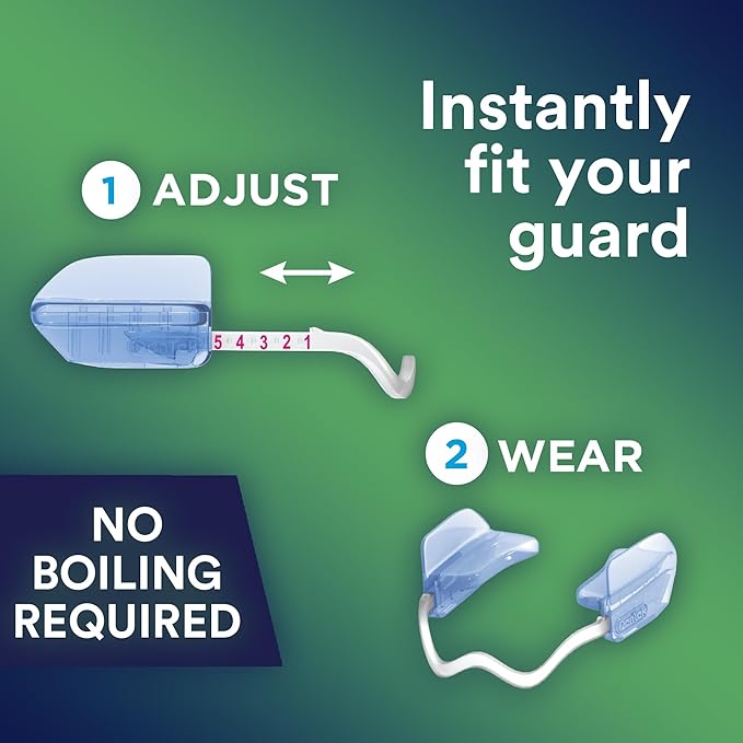 DenTek® Comfort-Fit Dental Guard For Nighttime Teeth Grinding 2 Pack เฝือกสบฟัน ฟันยาง ลดการนอนกรน นอนกัดฟัน