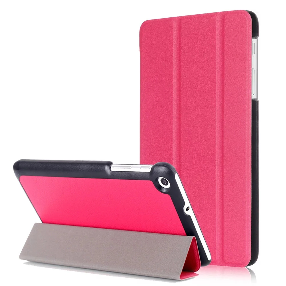 Case Huawei MediaPad T2 7.0 นิ้ว #เคสฝาพับ3พับ Plastic+PU Leather #เคสคุณภาพดีสีสันสวยงามทันสมัย