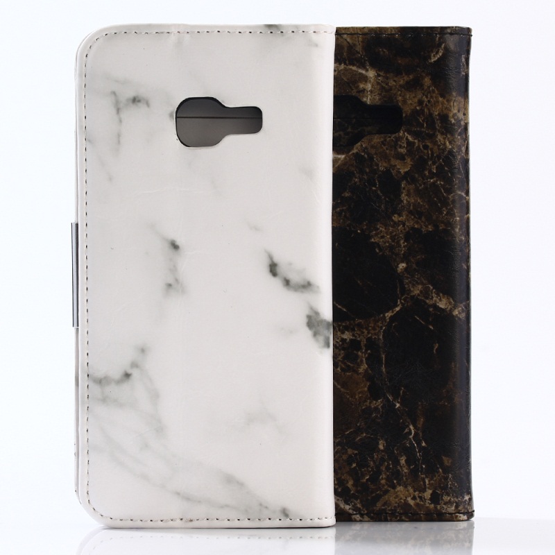 Case Samsung Galaxy A5 2017 เคสหนังสไตล์กระเป๋า ลายหินอ่อน