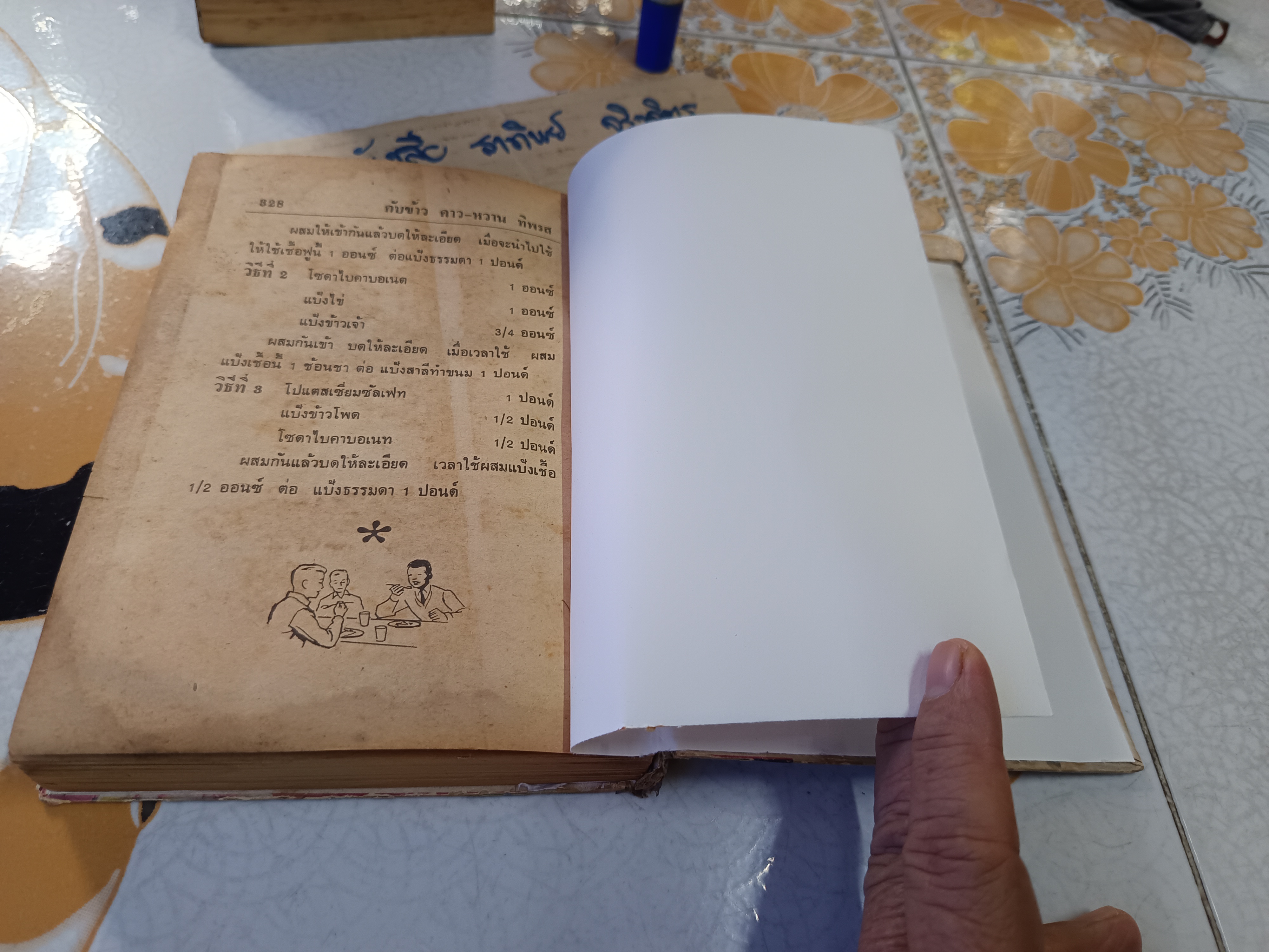 ตำรากับข้าว คาว-หวานทิพรส โดย หลานแม่ครัวหัวป่าก์ จ.จ.ร. (หม่อมเจ้าหญิง จันทร์เจริญ รัชนี) พ.ศ.2526 สภาพพอใช้ **สินค้าหมด**