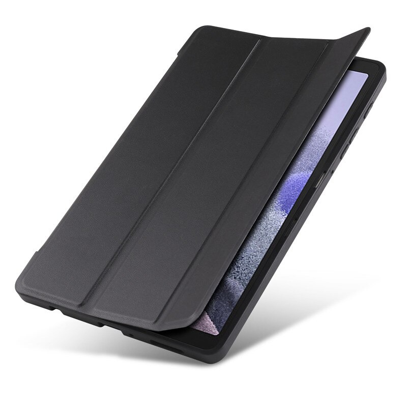 Case Samsung Galaxy Tab A7 Lite 8.7" (T220,T225) #เคสฝาพับหนัง PU แบบ 3 พับ Tri-fold Stand Design Shockproof PU Leather TPU Protective Case