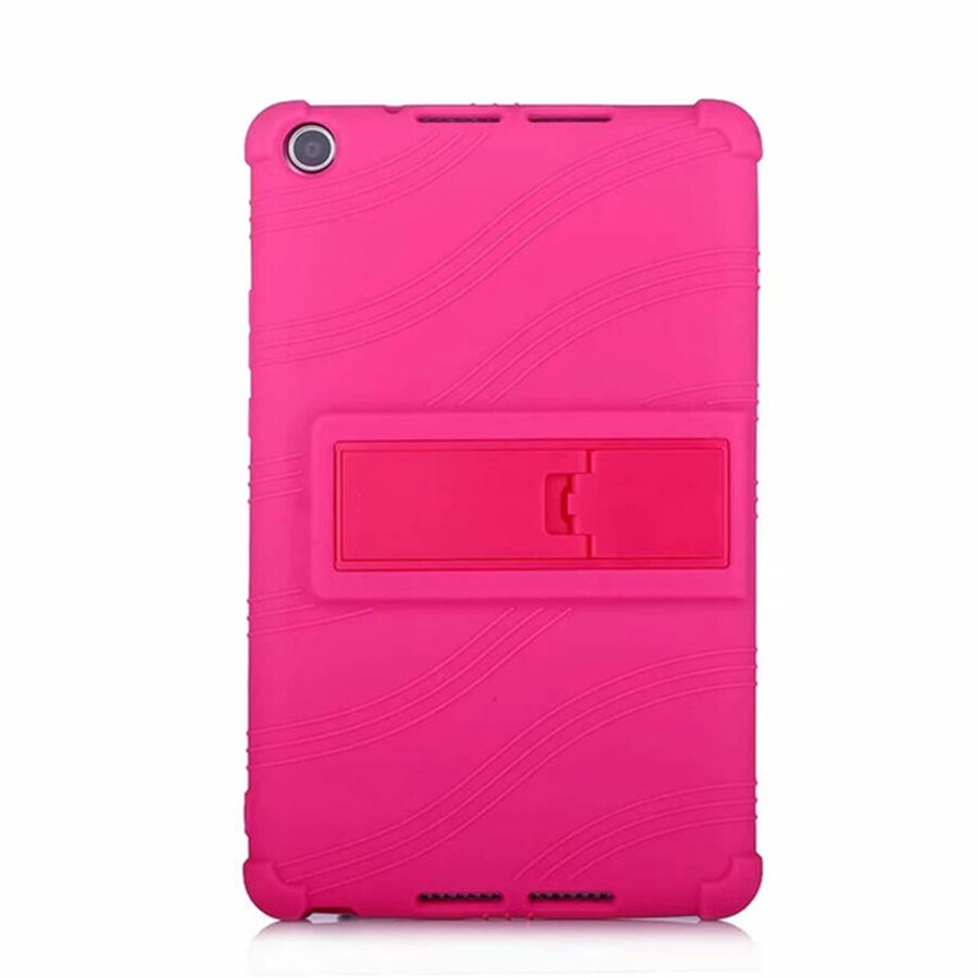 เคส Huawei MediaPad M5 lite 8 #เคสฝาหลังซิลิโคนนิ่มมีขาตั้ง Soft Silicone Case Back Cover with Stand