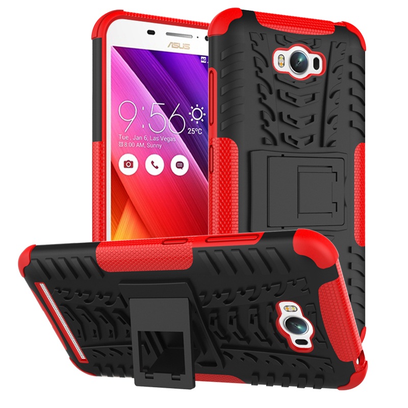 เคส Asus Zenfone Max ZC550KL แบบฝาหลัง ซิลิโคนกันลื่น PC +TPU Hybrid Cover