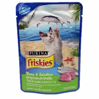 Friskies เปียกซอง รสทูน่าและซาร์ดีน