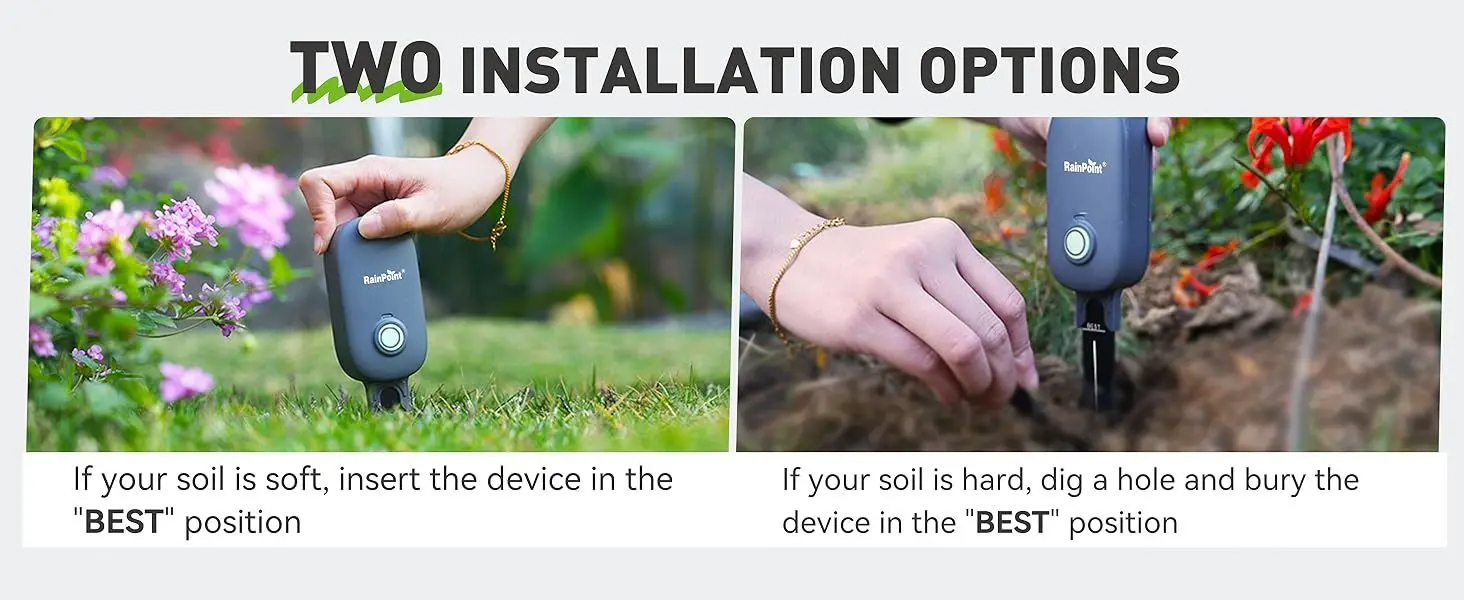 เซ็นเซอร์วัดค่าในดิน Soil Moisture Meter, Wireless Soil Moisture Meter for Garden Plant