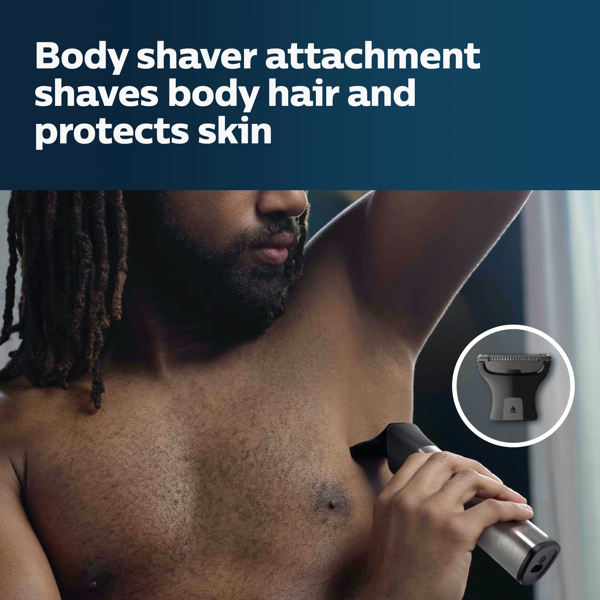 Philips® Norelco All-in-One Trimmer Series 9000 MG9500/50 เครื่องโกนขนไฟฟ้า สำหรับใบหน้า ศีรษะและร่างกาย