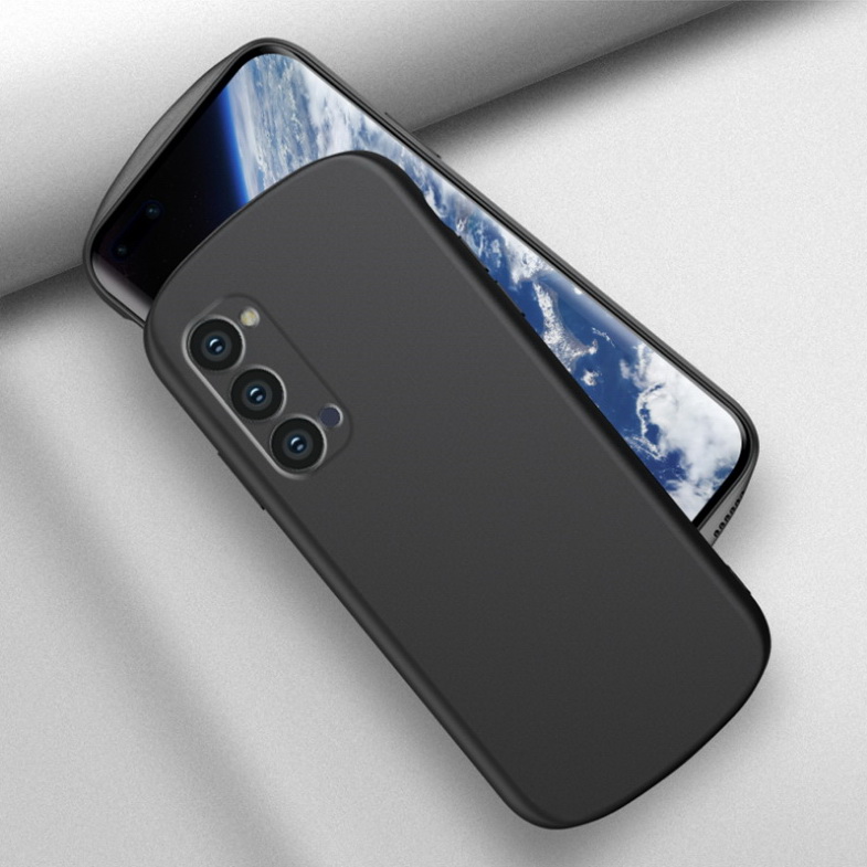 เคส OPPO Reno 5 / Reno 5 5G #เคสฝาหลังซิลิโคนนิ่มรูปไข่ High Quality Oval Liquid Silicone Matte Casing Soft Cover